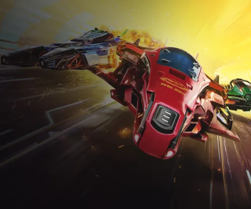 Pacer racing game key art